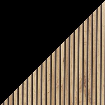 MOEBLO Kleiderschrank XANO 200 (Drehtürenschrank mit Schubladen 4-türig Schrank Garderobe Schlafzimmer Schrank mit Latten aus Holz / Holzlatten, mit Spiegel und Schubladen) (B x H x T):200cm x 216cm x 57cm