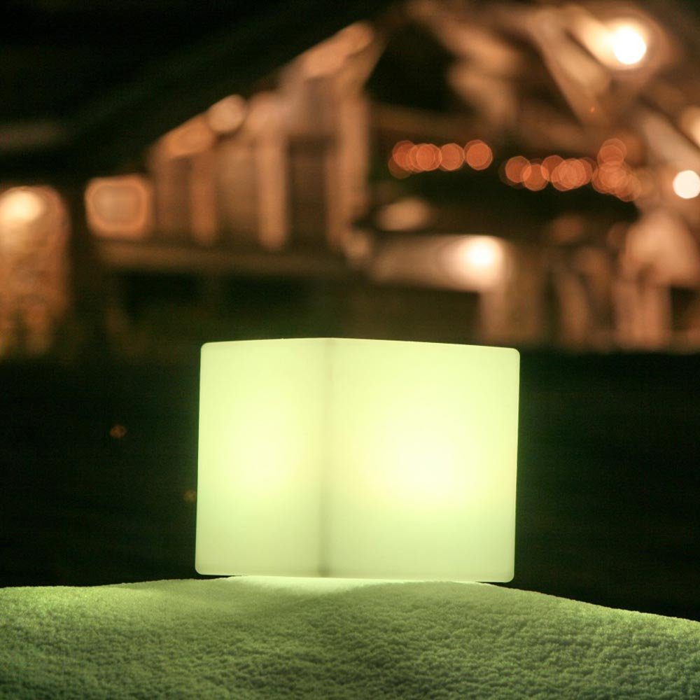 Licht-Trend Gartenleuchte Akku-Lichtobjekt Dice mit App-Steuerung Weiß