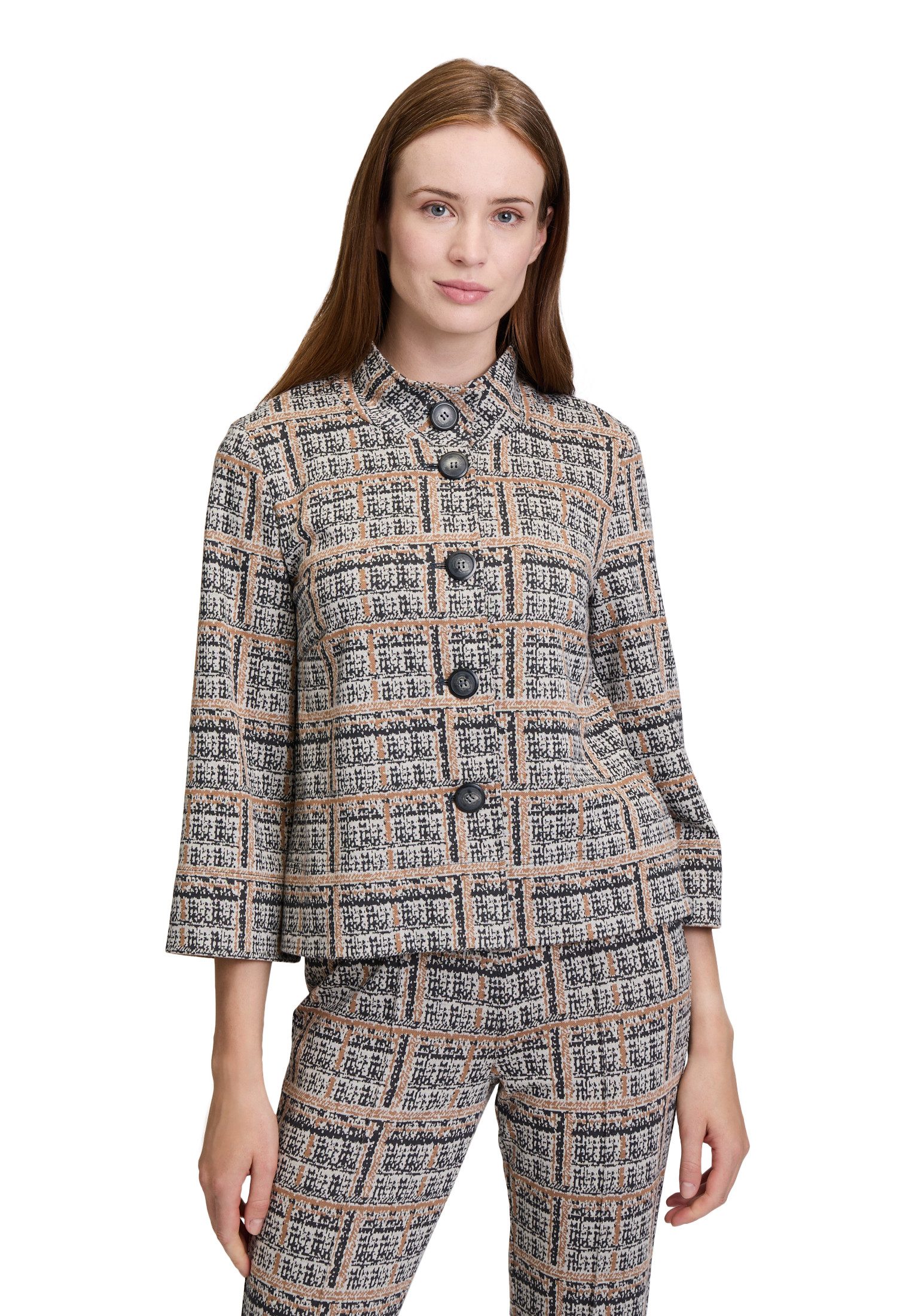 Sweatjacke Betty Barclay Sweatblazer mit 3/4 Arm