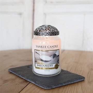 Yankee Candle Duftkerze Baby Powder 623 g (im Glas mit Deckel), Duft nach Mandel, Blume und Moschus, Brenndauer bis zu 150 Stunden
