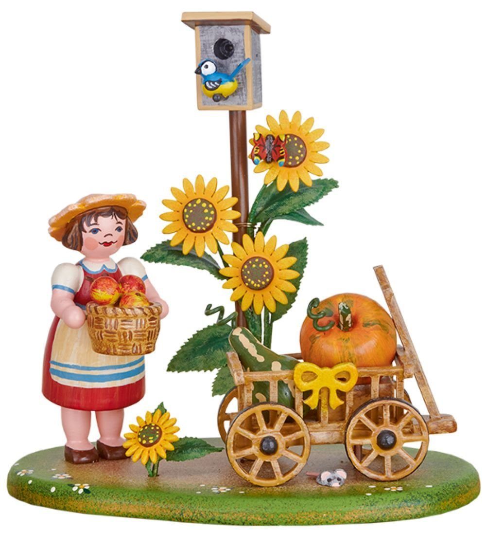 Hubrig Volkskunst GmbH Sammelfigur Landidyll Erntewagen, Höhe 8cm, Handwerkskunst original Erzgebirge