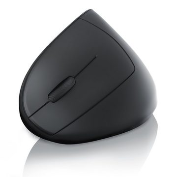 CSL ergonomische Maus (Funk, optische Funk Linkshänder Vertikal Mouse, gegen Mausarm/Tennisarm)