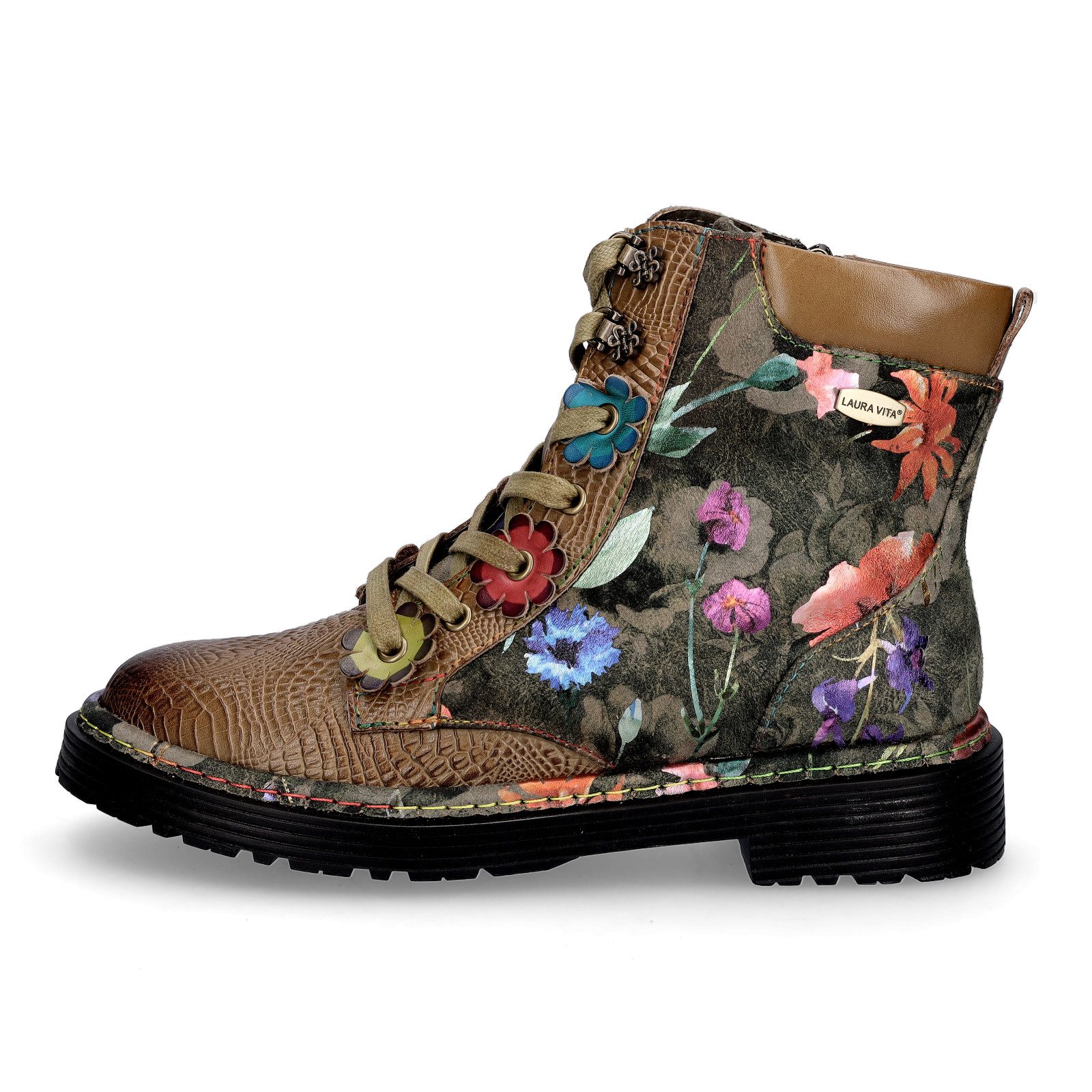 LAURA VITA Laura Vita Damen Schnürboot Incaso 39 khaki Schnürboots