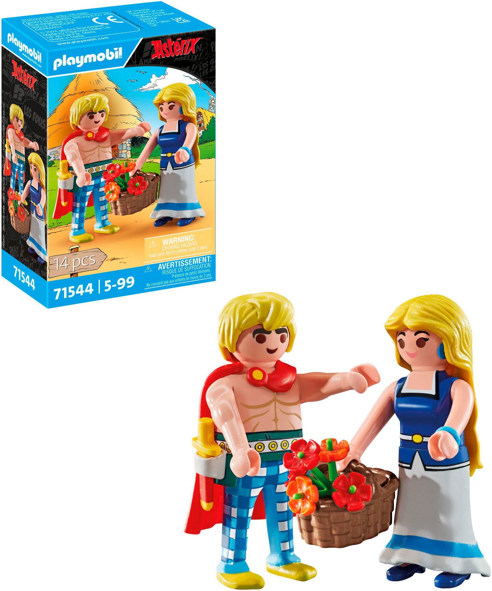 Playmobil® Tragicomix und Falbala (71544), Asterix Konstruktions-Spielset, (14 St), Made in Europe – Bild 4 von 5