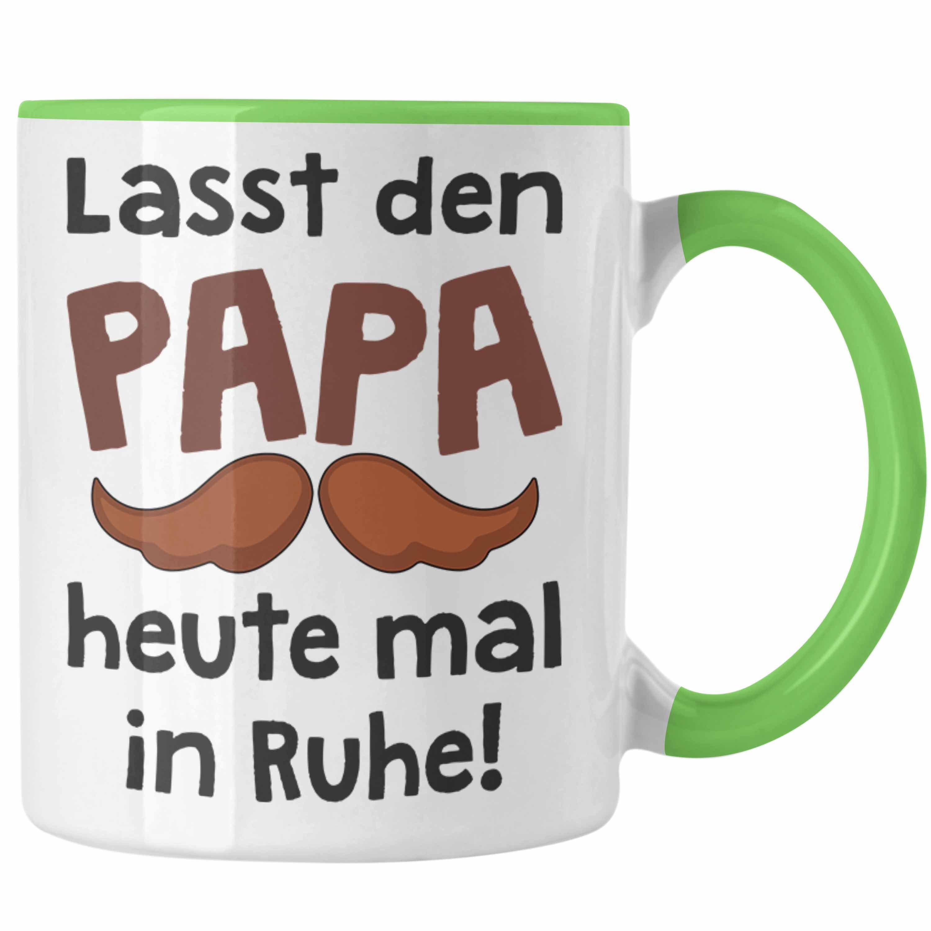 Trendation Tasse Sohn mit Vatertag Geschenk Papa Grün Vater Papa - von Trendation Spruch Kaffeetasse Bester Tasse Geschenk