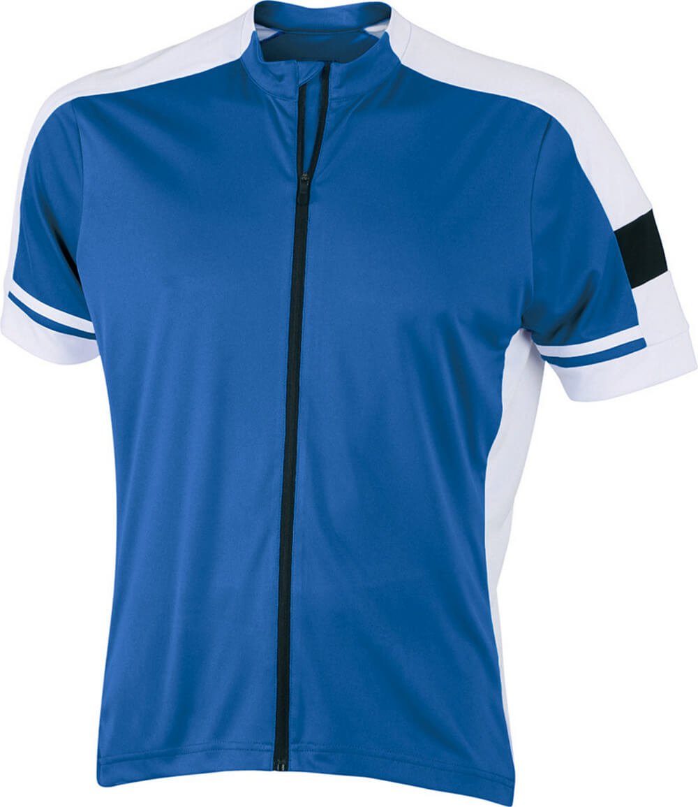 Daiber Radtrikot James & Nicholson JN 454 Herren Rad Shirt mit Zip