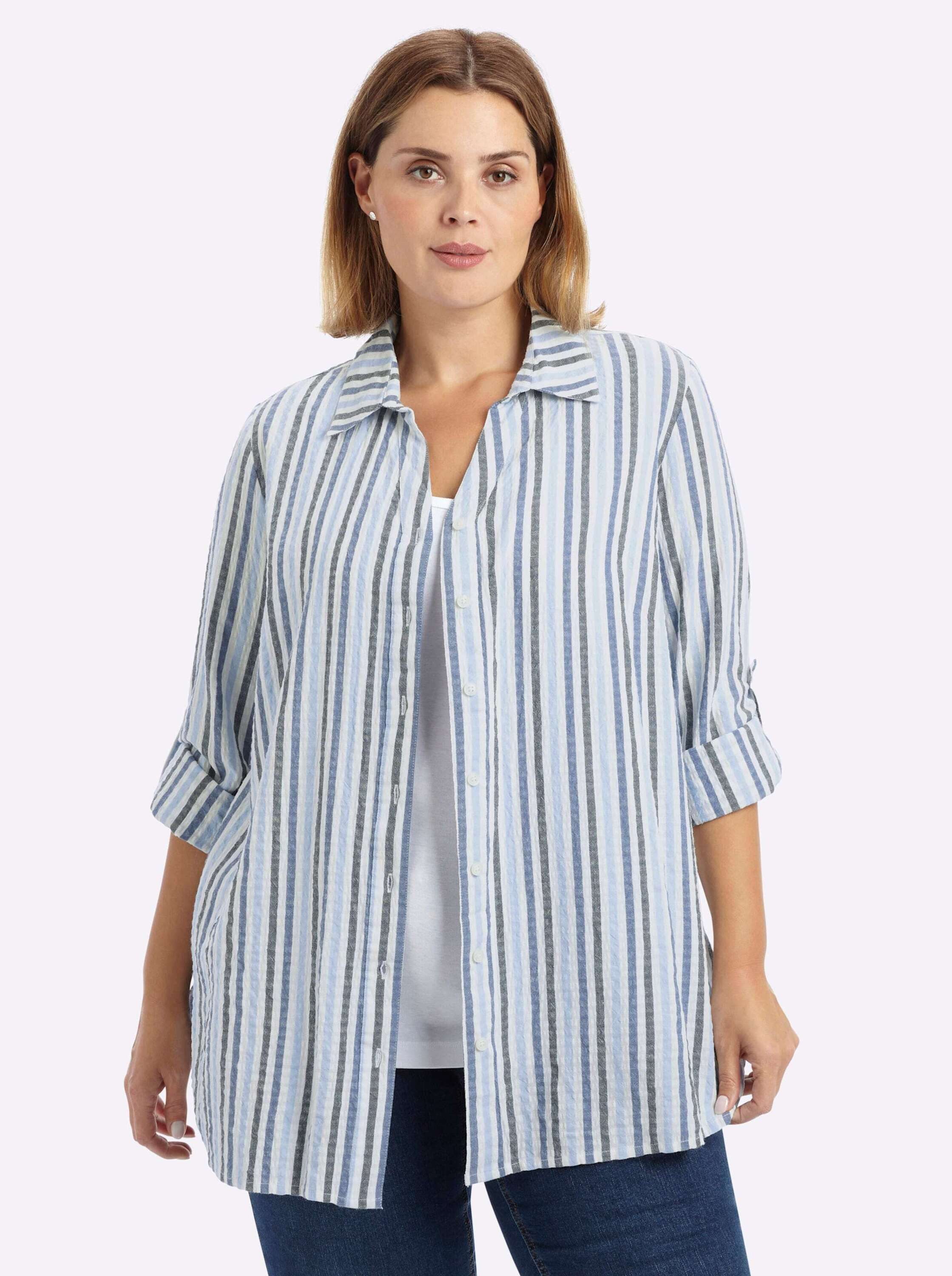 Klassische Bluse Langarm-Bluse Langarm