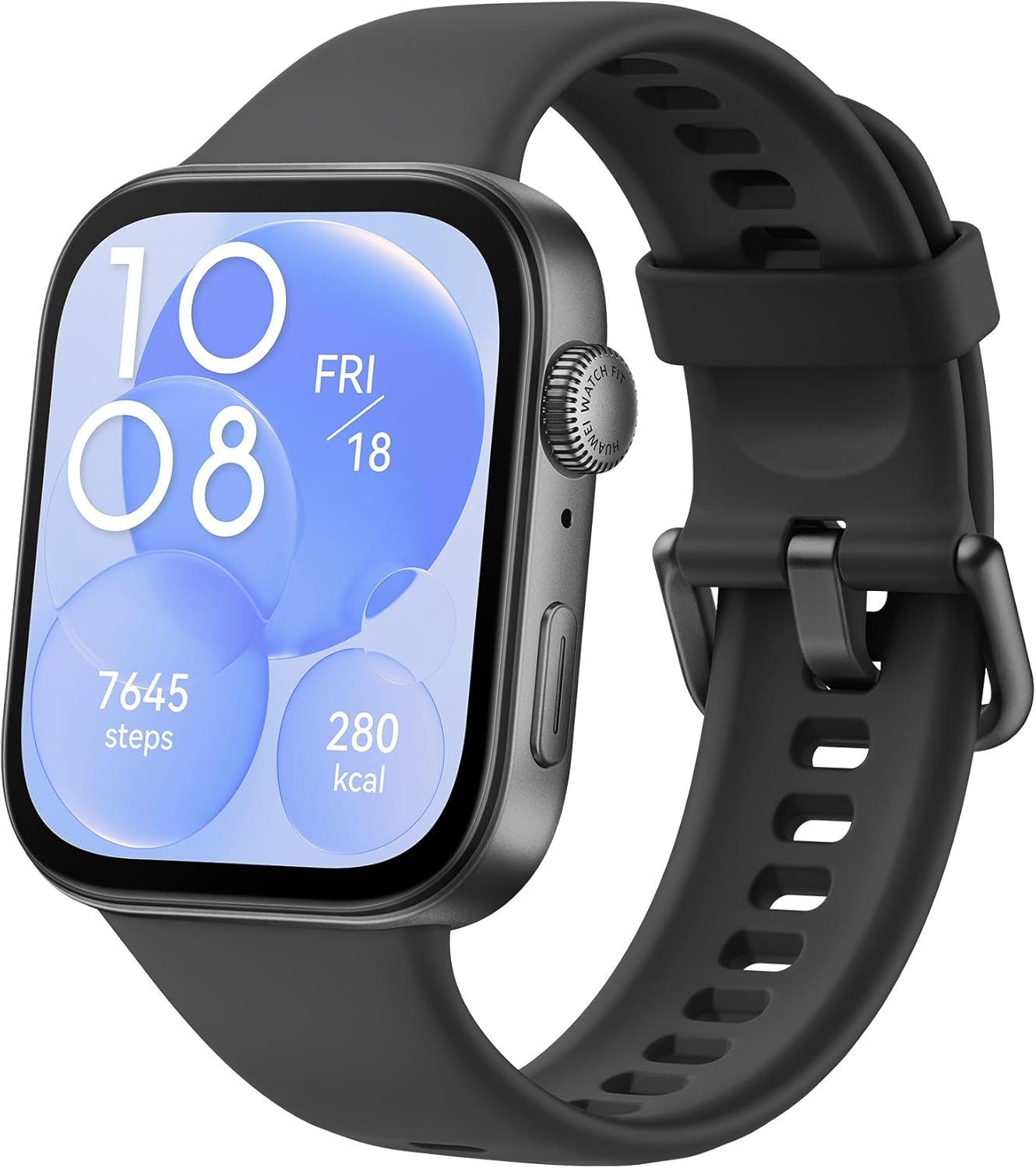 Huawei 1 Smartwatch (4,6 cm, Android iOS), Ultraflache Smartwatch mit AMOLED-Display und Fitnessfunktionen