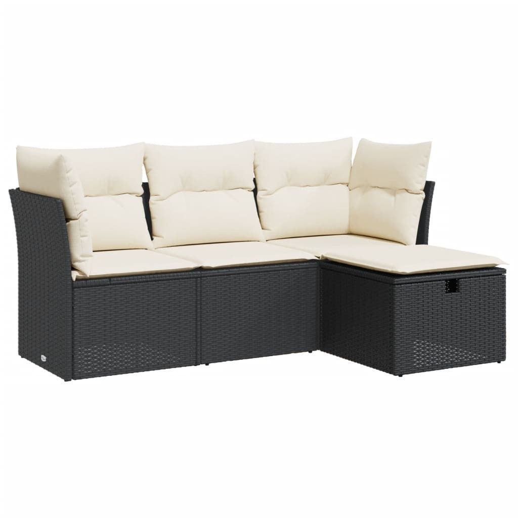 vidaXL Gartenlounge-Set 4-tlg. Garten-Sofagarnitur mit Kissen günstig online kaufen