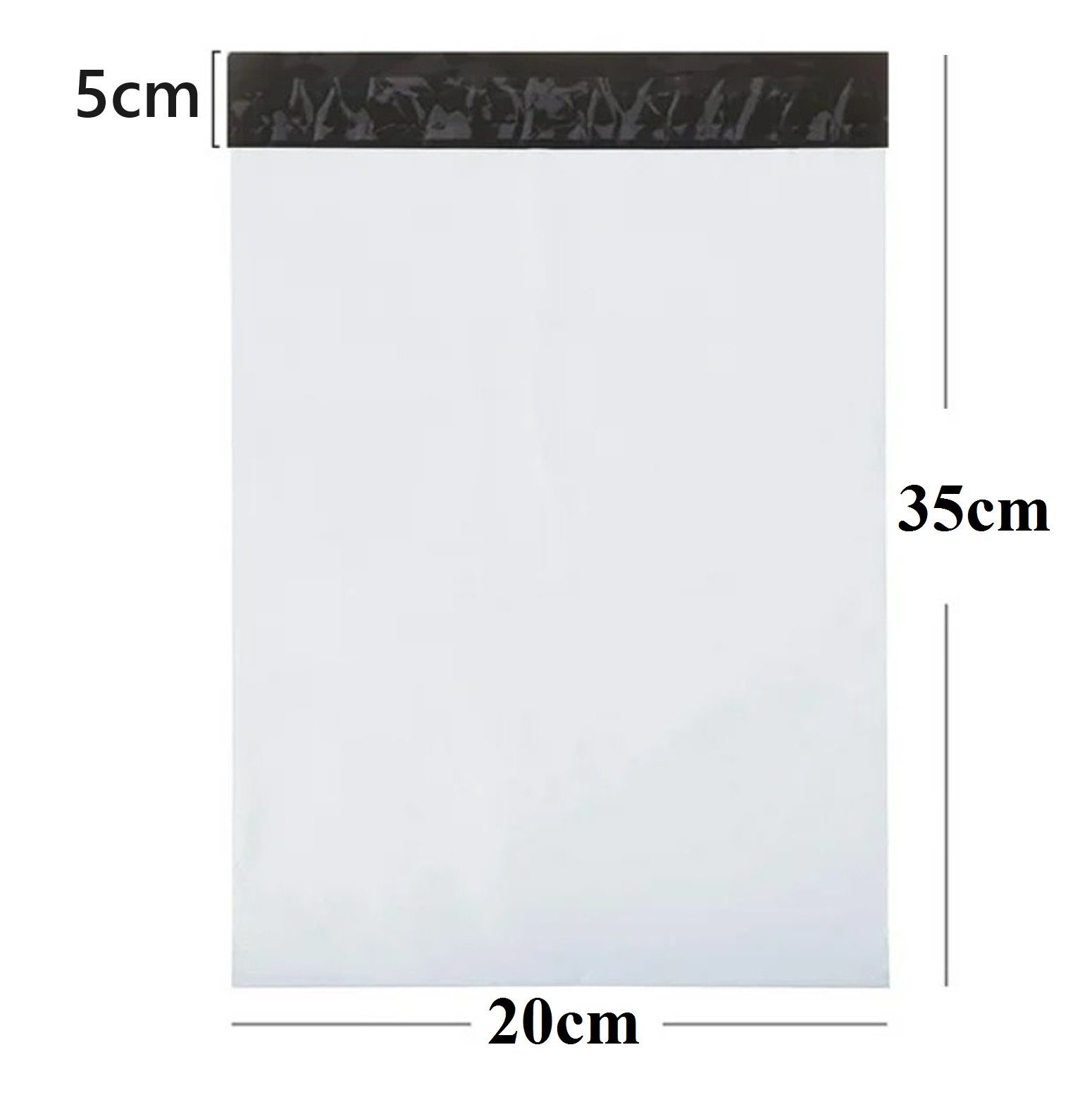 BAYLI Sonnenbrille 50 Stück Folienversandtaschen selbstklebend, 200 x 350 mm Versandbeut