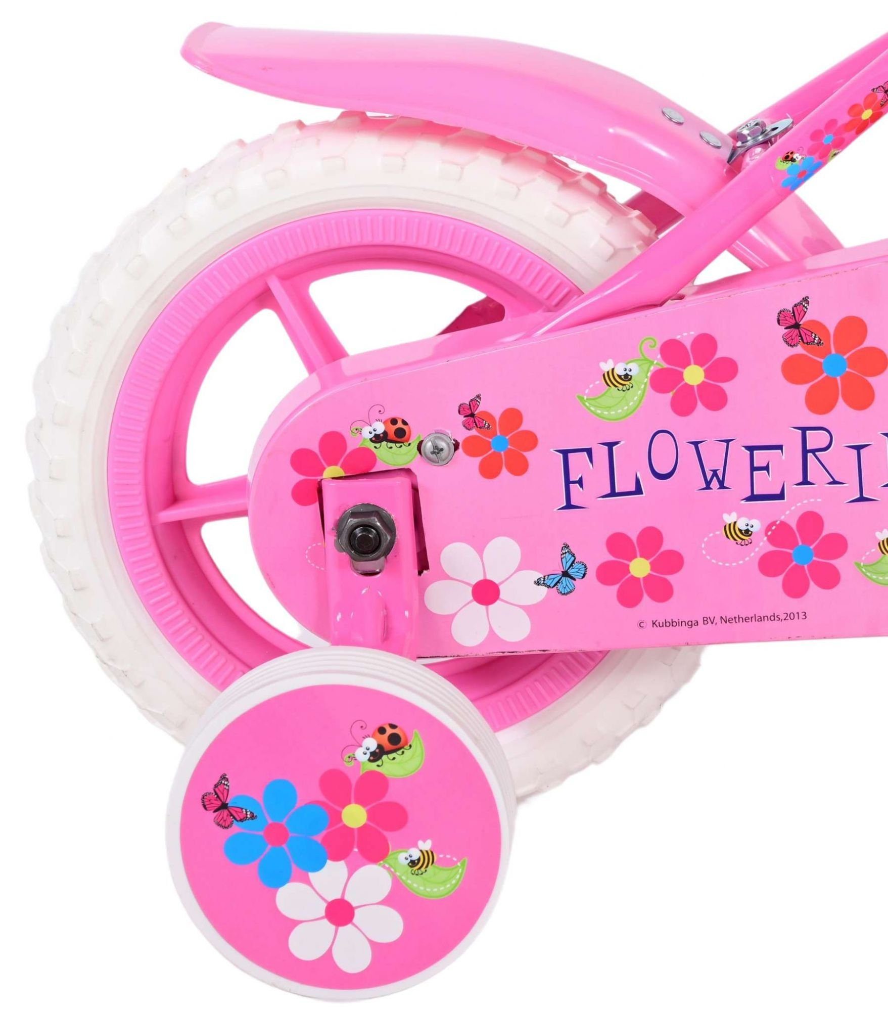 Kinderfahrrad Flowerie Fester 35 - Jahre, 2 bis - 10 4 85% Mädchen kg Gang, Weiß - - Pink / Volare Zoll - zusammengebau, Yipeeh