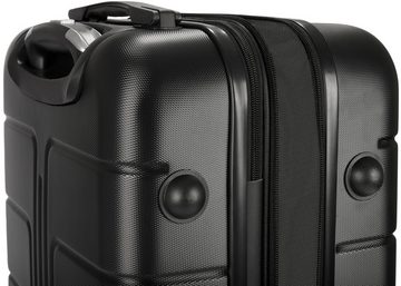 BRUBAKER Koffer Miami - Erweiterbare Koffer mit Zahlenschloss - 49 x 76,5 x 32 cm, 4 Rollen, ABS Rollkoffer - Reisekoffer Hartschalenkoffer - Größe XL