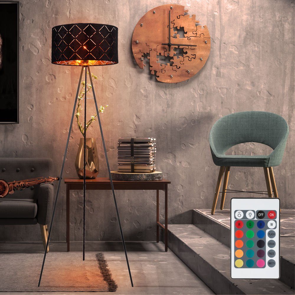 GLOBO LIGHTING LED Stehlampe, Leuchtmittel inklusive, Warmweiß, Farbwechsel günstig online kaufen