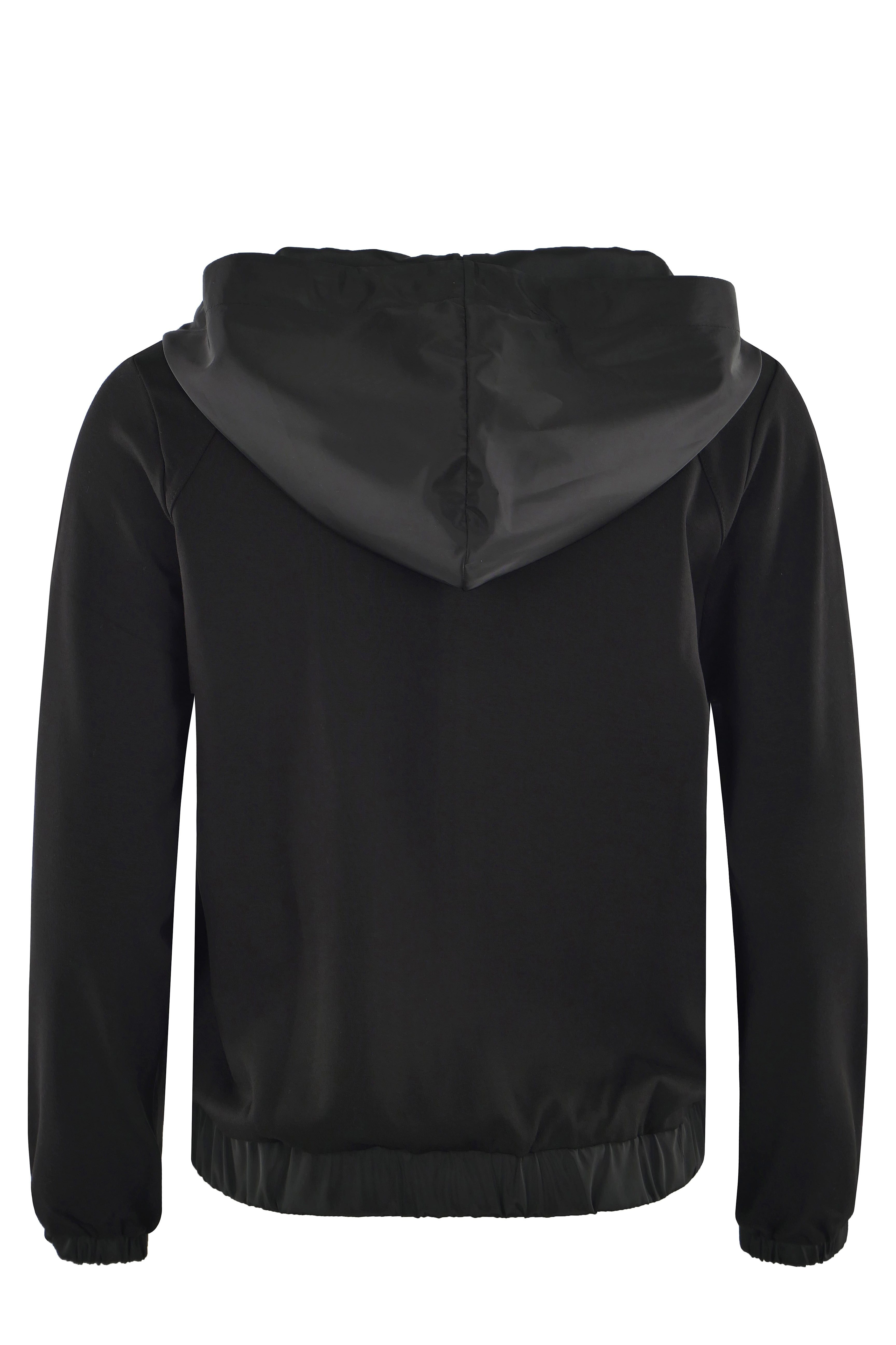 Hajo Kurzjacke Damen Sweatjacke mit Taftkapuze günstig online kaufen