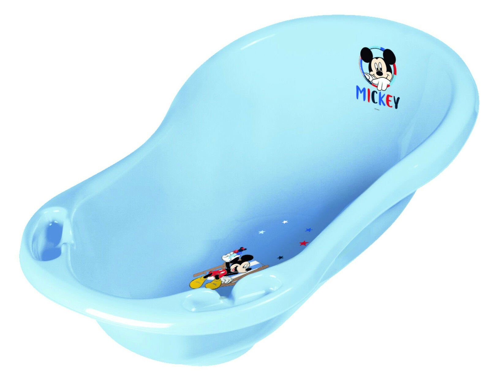 Babybadewanne blau Disney + Ablaufstöpsel Micky 84 cm keeeper Badewanne