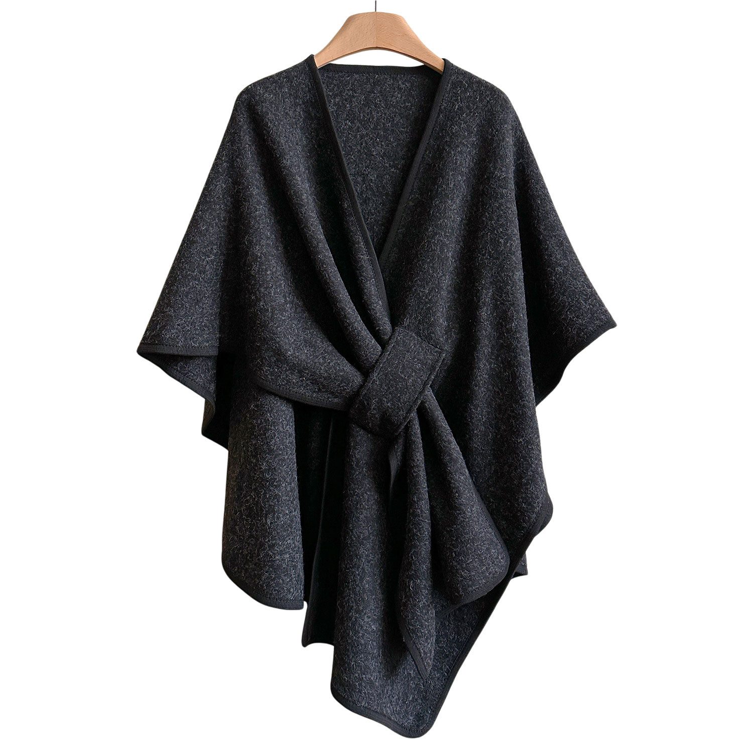 Refttenw Poncho Damen Schal,Poncho,Warme Winter Strickjacke,Cardigan