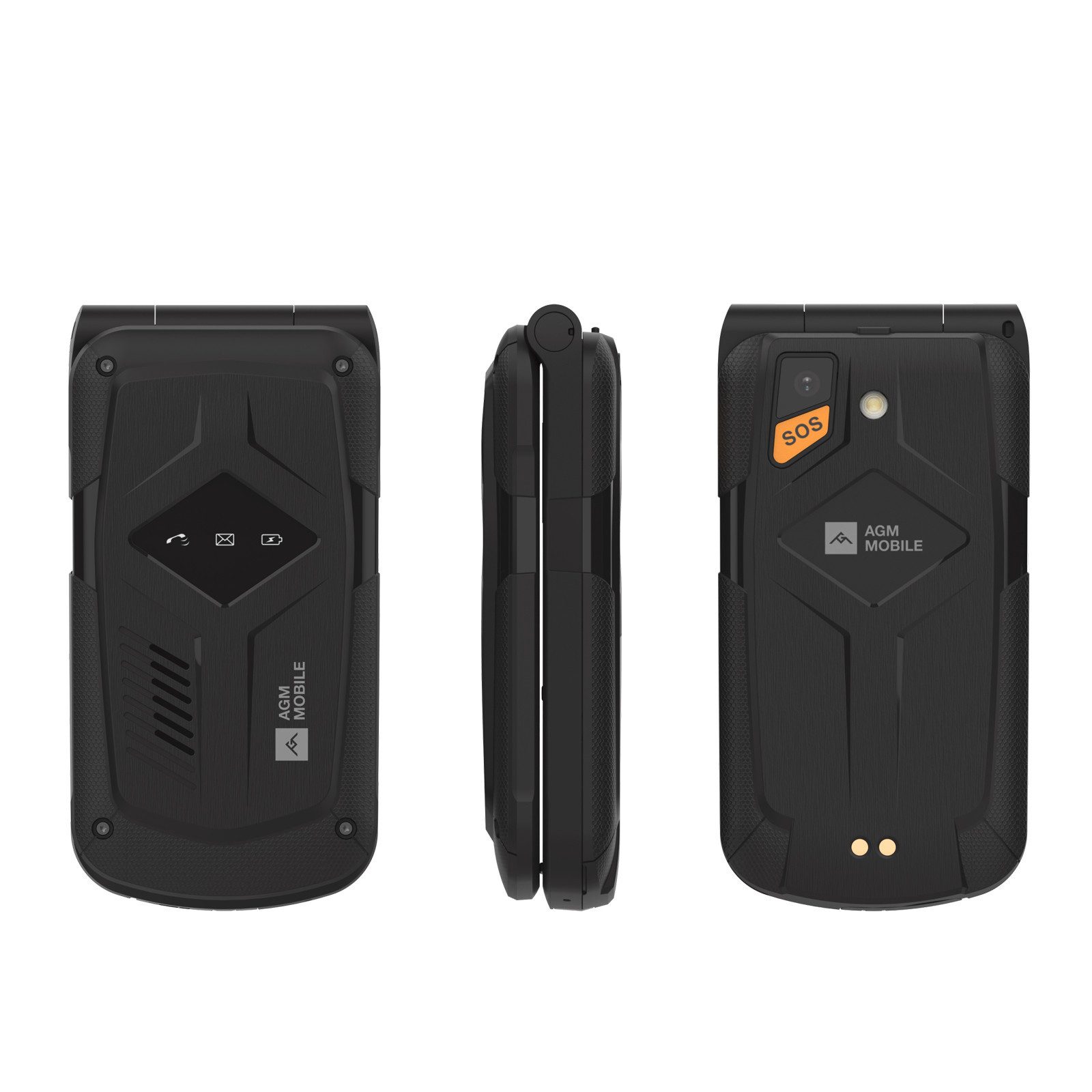 Beafon AGM by Bea-fon M10 (4G) rugged Klapphandy (2,4 Zoll, Wasserfest)