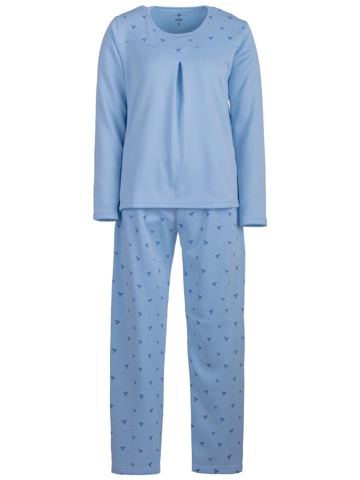 Lucky Schlafanzug Pyjama Set Thermo - Spitzendruck Schleife günstig online kaufen