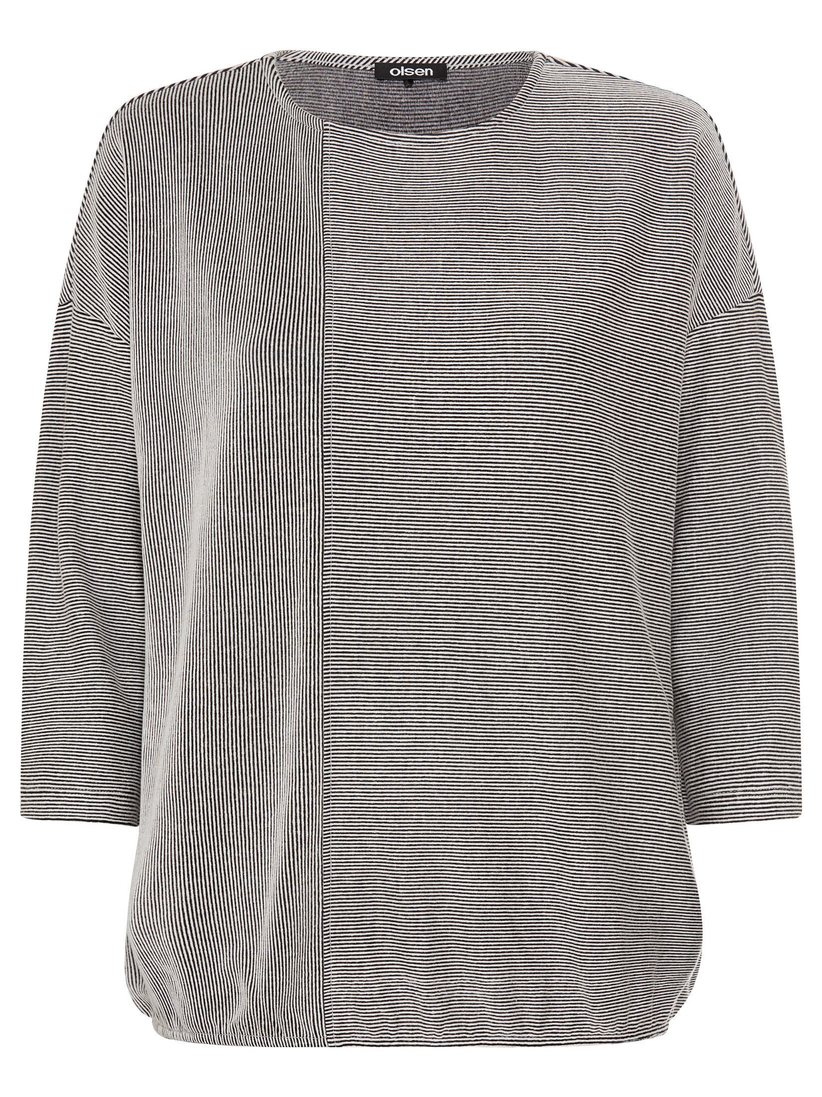 Olsen Rundhalsshirt (1-tlg) mit Gummizug am günstig online kaufen