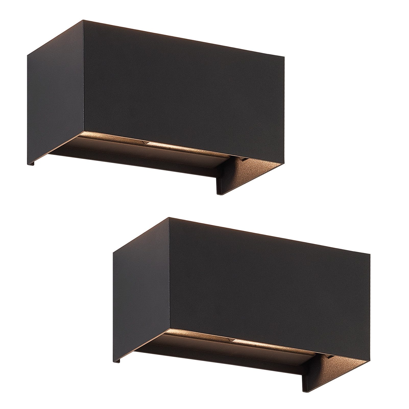 ZMH Wandleuchte Innen LED Wandlampe - Warmweiß G9 Außenlampe Wand IP65, LED fest integriert, 3000k, Einstellbar Strahl Wandstrahler Aussen für Garten