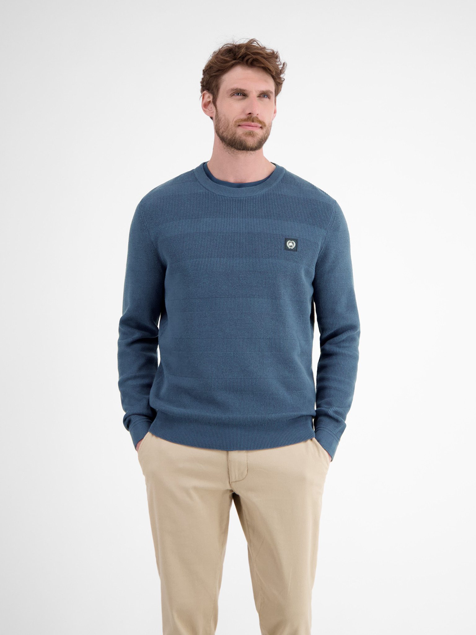 LERROS Strickpullover mit Logo Stickerei günstig online kaufen