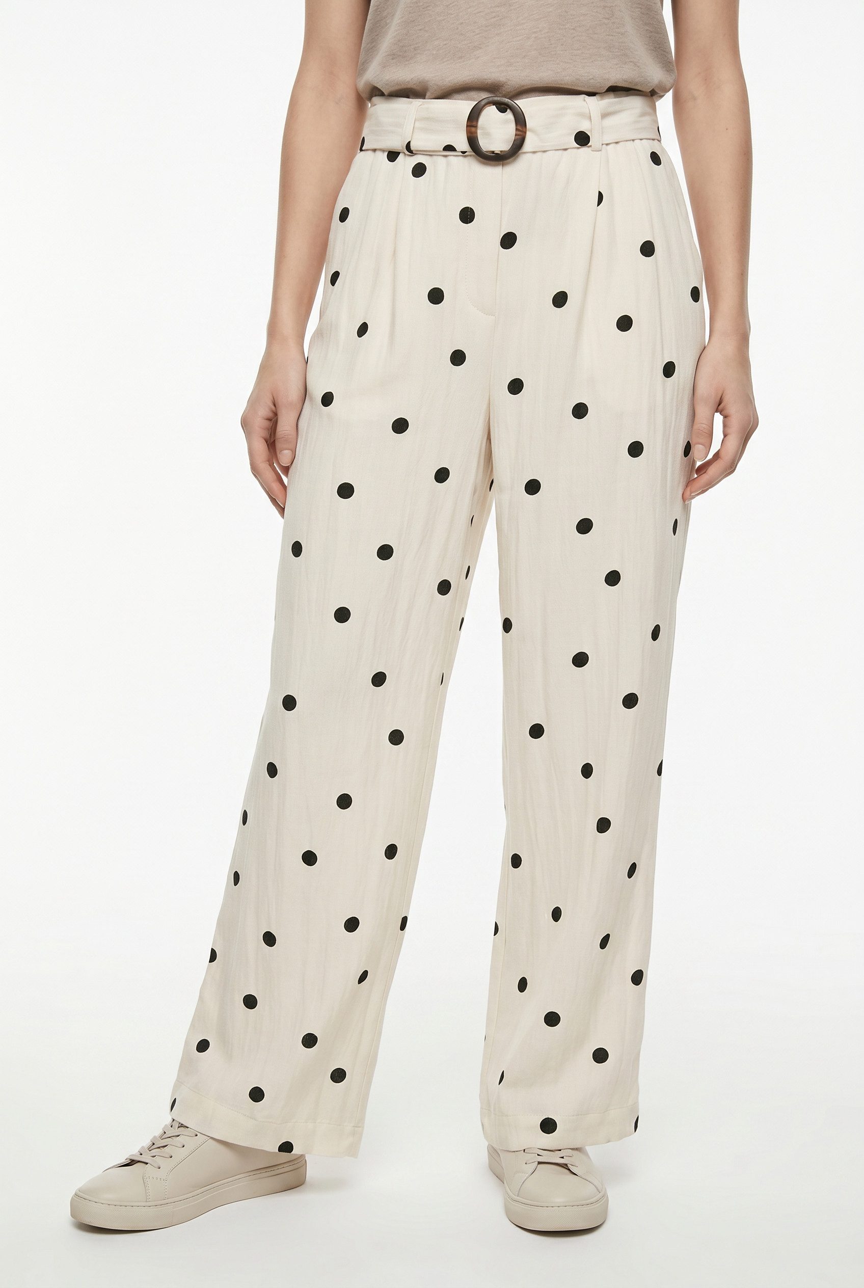 Vero Moda Schlupfhose VMJOAN HW WIDE PANT WVN BTQ Viskosemischung