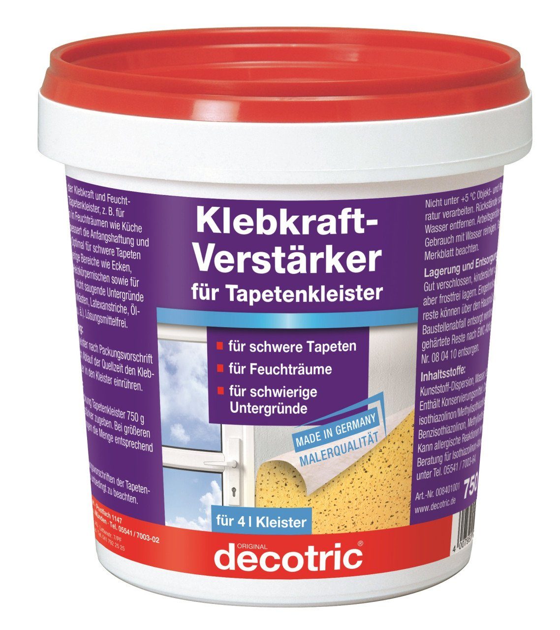 decotric® Kleister Decotric Klebkraft-Verstärker 750 g