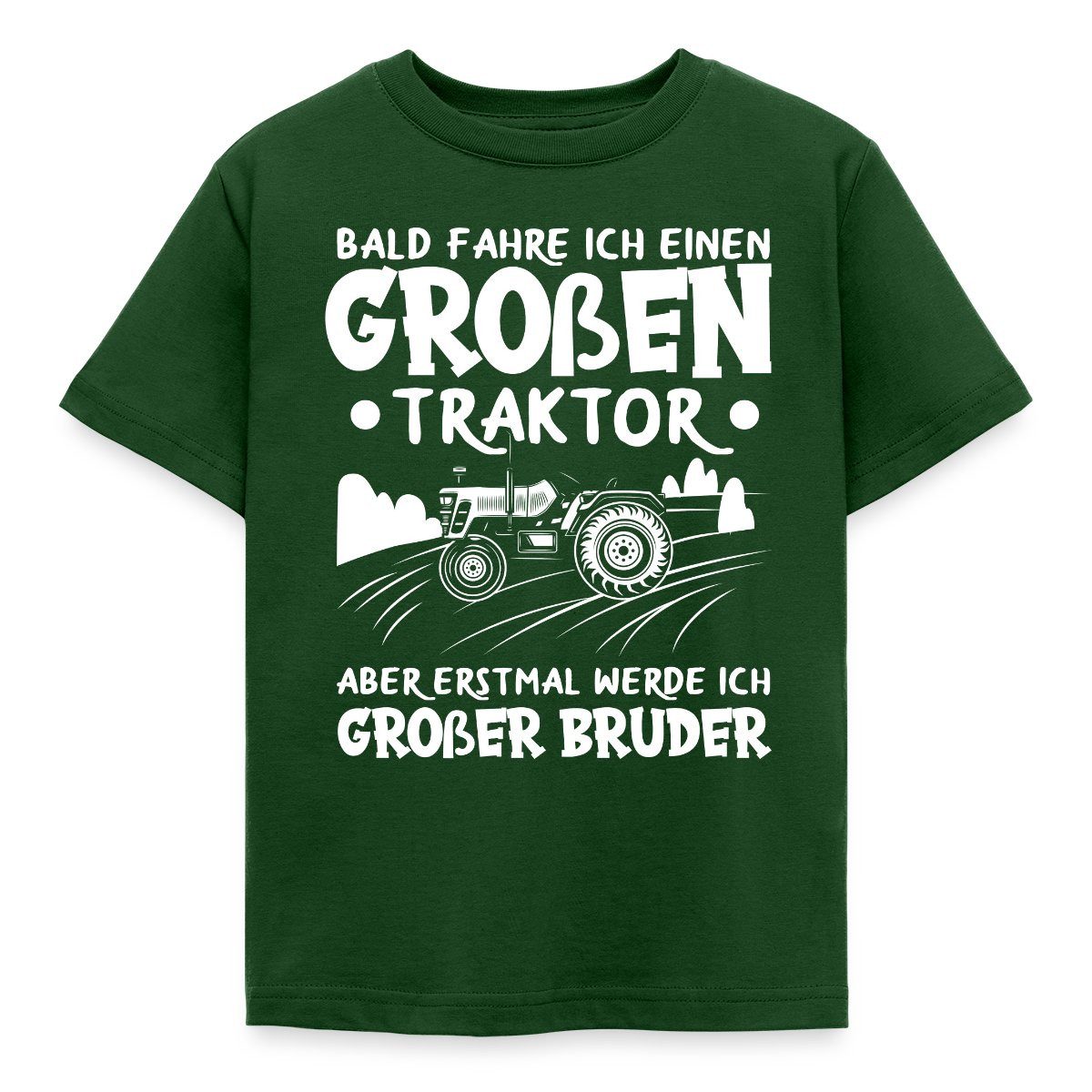 Spreadshirt T-Shirt Ich Werde Großer Bruder Traktor Geschenk Kinder T-Shirt (1-tlg) Fällt klein aus. Wir empfehlen, eine Größe größer zu bestellen.