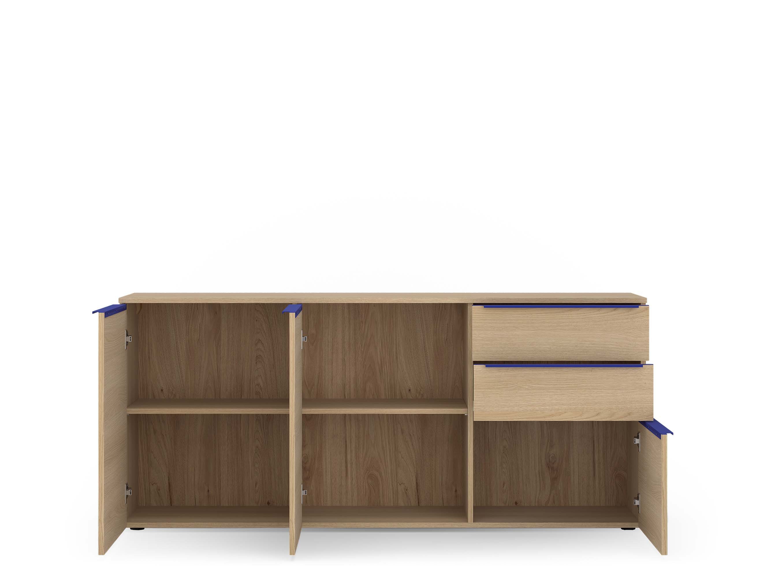 TOM TAILOR HOME Sideboard COLOR PUZZLE Medium Cabinet 07 – 3 Türen, 1 Schublade, Breite 1650 mm – Stauraum mit dem besonderen Farbkick