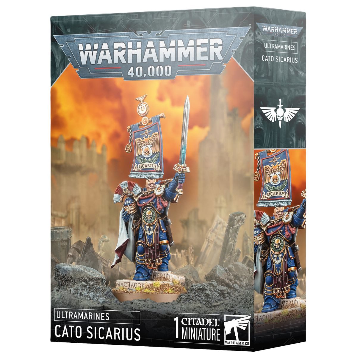 Games Workshop Spielfigur Warhammer 40.000 Ultramarines Cato Sicarius günstig online kaufen