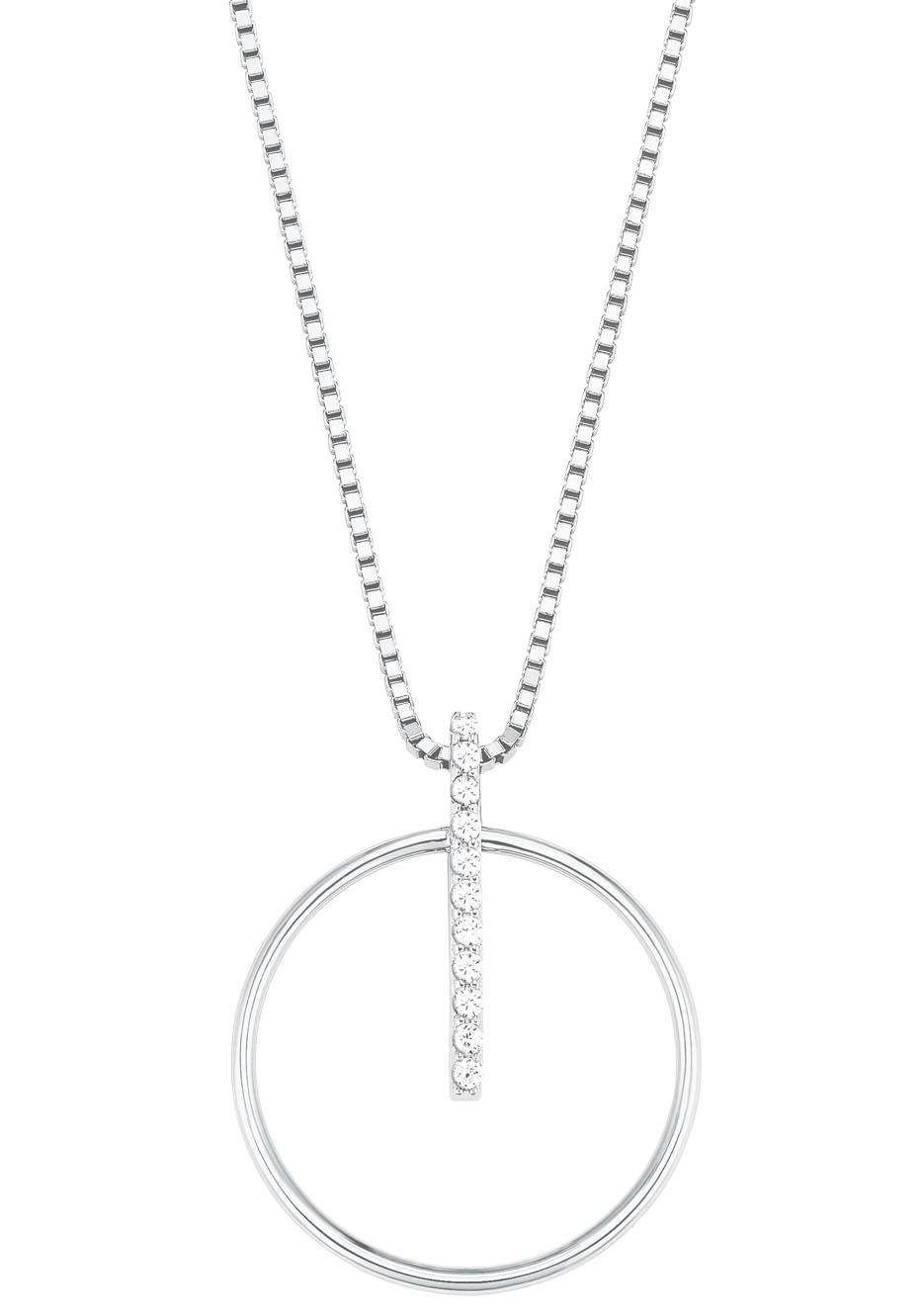 Amor Kette mit Anhänger, mit Zirkonia (synth)