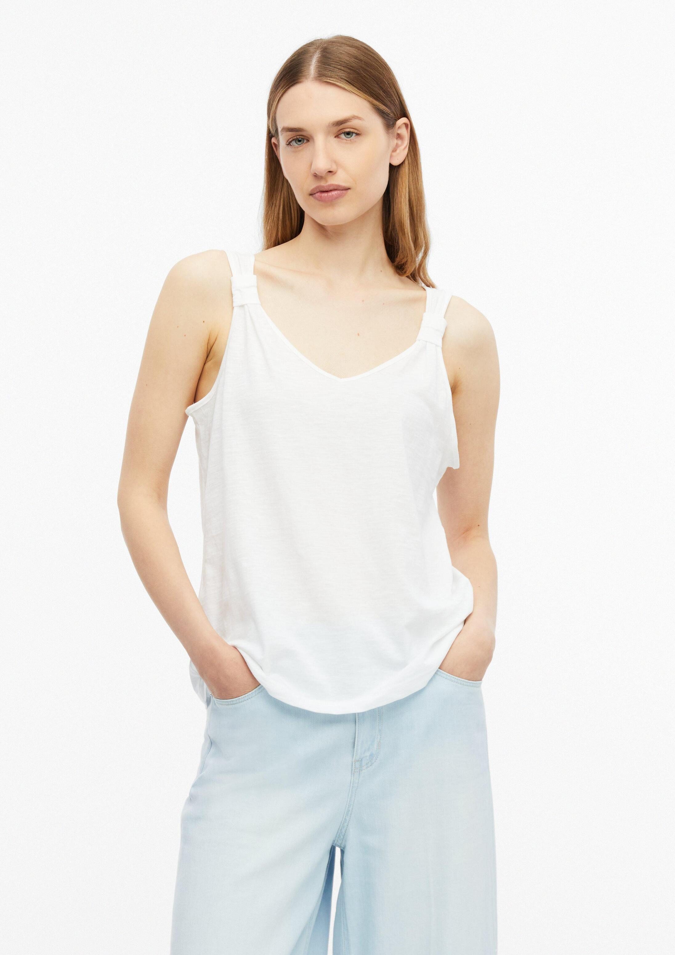 s.Oliver Muscleshirt T-Shirt Top mit V-Ausschnitt – Bild 5 von 5