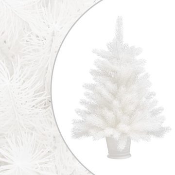 vidaXL Künstlicher Weihnachtsbaum Künstlicher Weihnachtsbaum mit Beleuchtung & Kugeln Weiß 65 cm