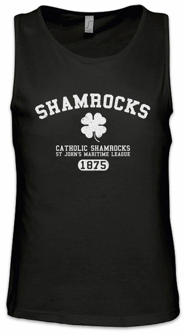 Urban Backwoods Tanktop Shamrocks Ärmelloses T-Shirt The Vic Mackey Shield Strike Team TV Kult Gesetz der Gewalt Serie
