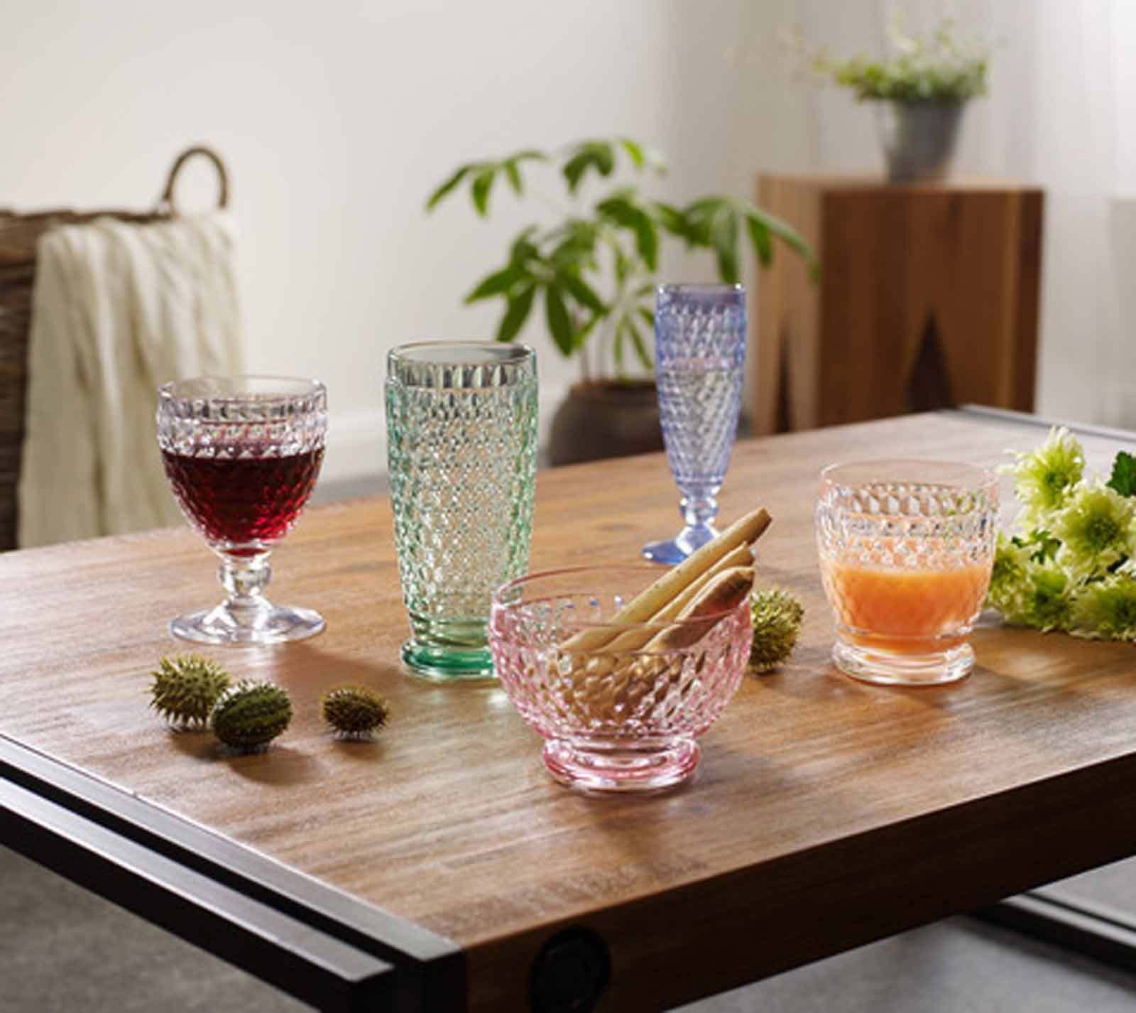 Villeroy & Boch Sektglas Boston Coloured Sektgläser 145 ml 4er Set, 4-tlg., Glas