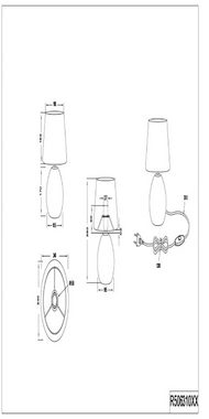 TRIO Leuchten Schreibtischlampe Luxor, Ein-/Ausschalter, ohne Leuchtmittel, warmweiß - kaltweiß, Keramik Tischleuchte in Holzoptik, mit Stoffschirm, exkl 1xE14 max 60W