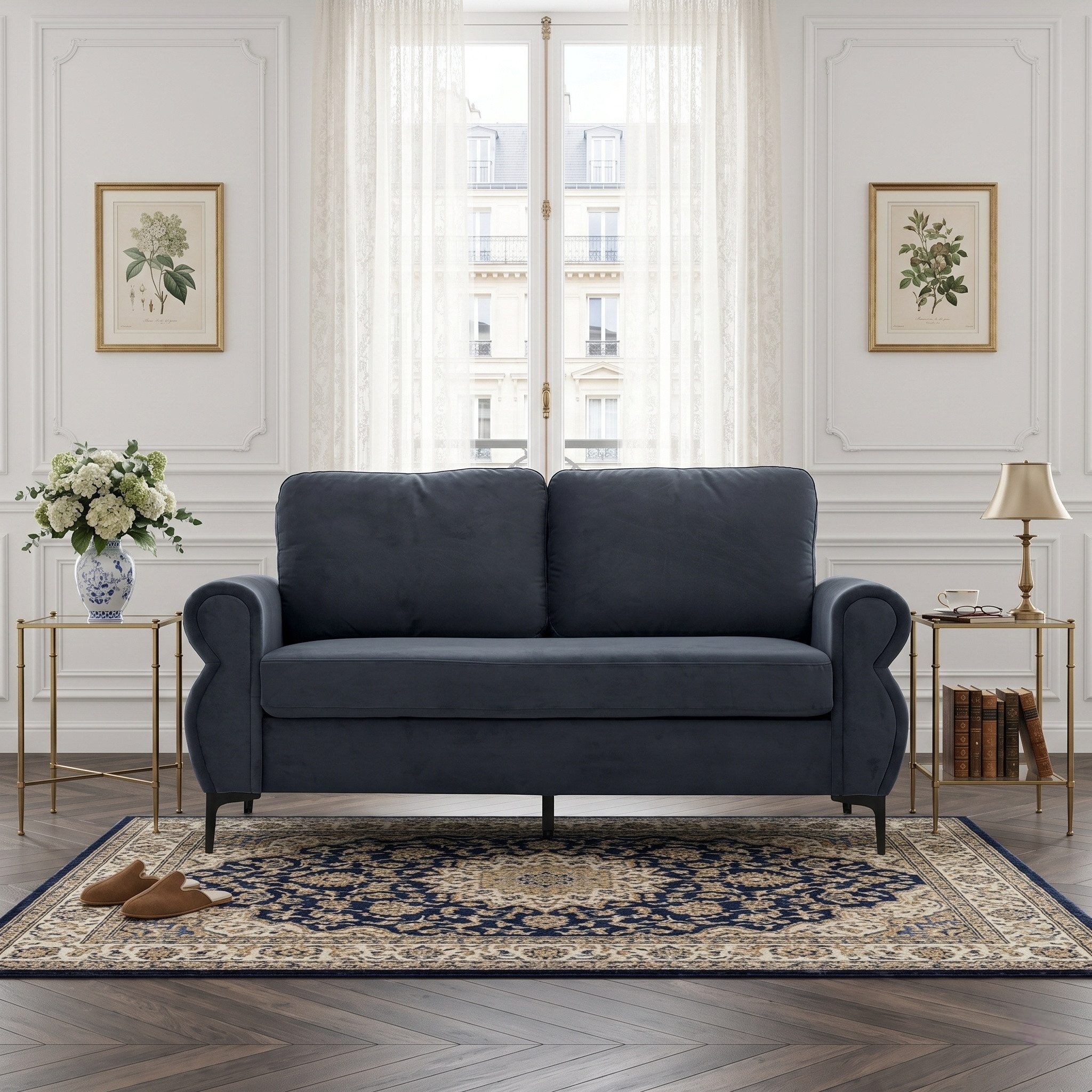 Celya Sofa 2-Sitzer, 173.5 × 81 × 92 cm, mit Federkern, ergonomische Sitzhöhe und alltagstaugliches Design, komfortabel, robust und platzoptimiert