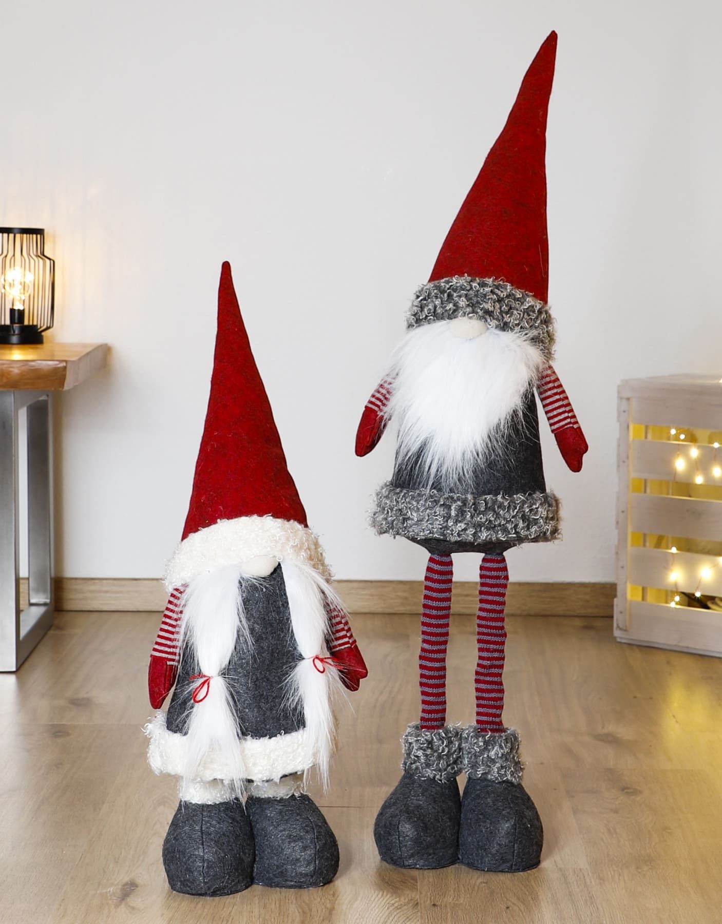 Dekoleidenschaft Wichtel "Weihnachten" mit Teleskopbeinen, Weihnachtswichte günstig online kaufen