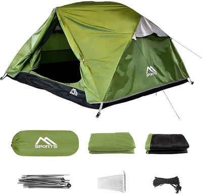 MSports® Igluzelt »Campingzelt - Ultraleicht Zelt für 2 Personen Würfelzelt Wasserdicht Winddicht Kuppelzelt Zelt«