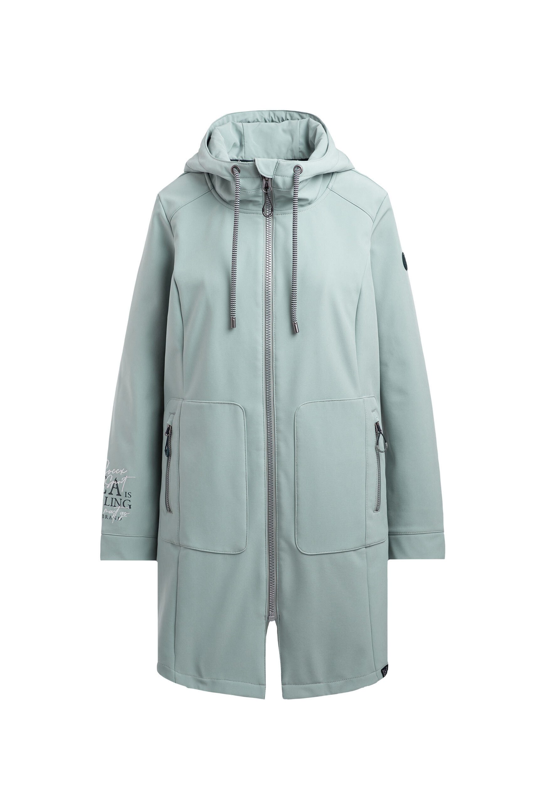 SOCCX Softshelljacke mit Windfangleiste günstig online kaufen