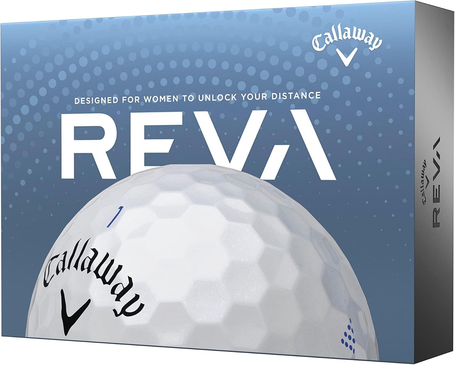 Callaway Golfball Callaway Golf REVA Damen Golfball (1 Dutzend) 12 Stück, für Frauen entwickelt