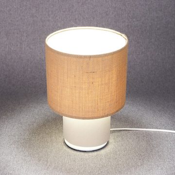 ONZENO Tischleuchte Twist Natural Refined 1 20x17x17 cm, einzigartiges Design und hochwertige Lampe