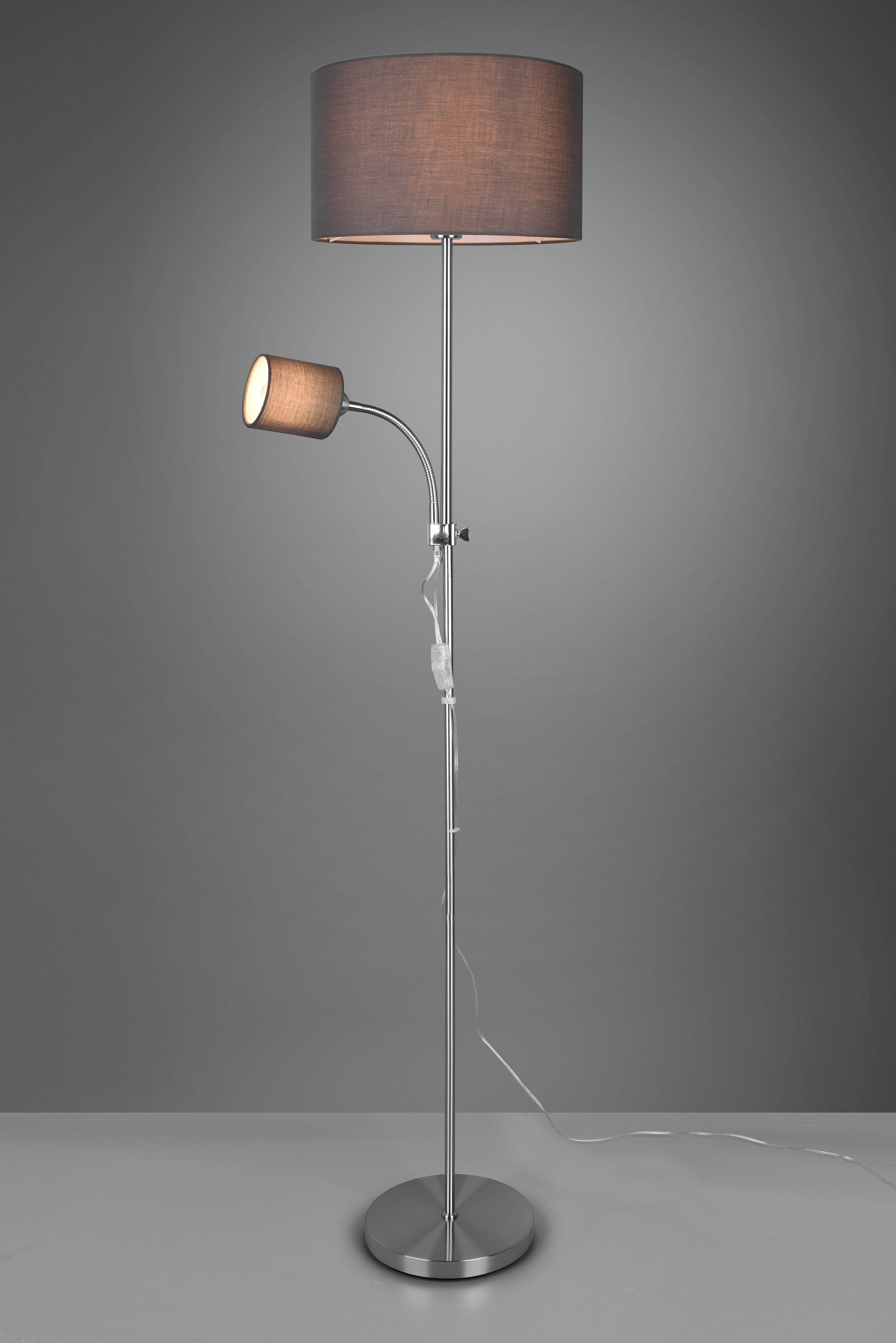TRIO Leuchten Stehlampe OWEN, flexibel, 160 schaltbar, ohne Lesearm Getrennt Höhe Leuchtmittel, cm Ein-/Ausschalter