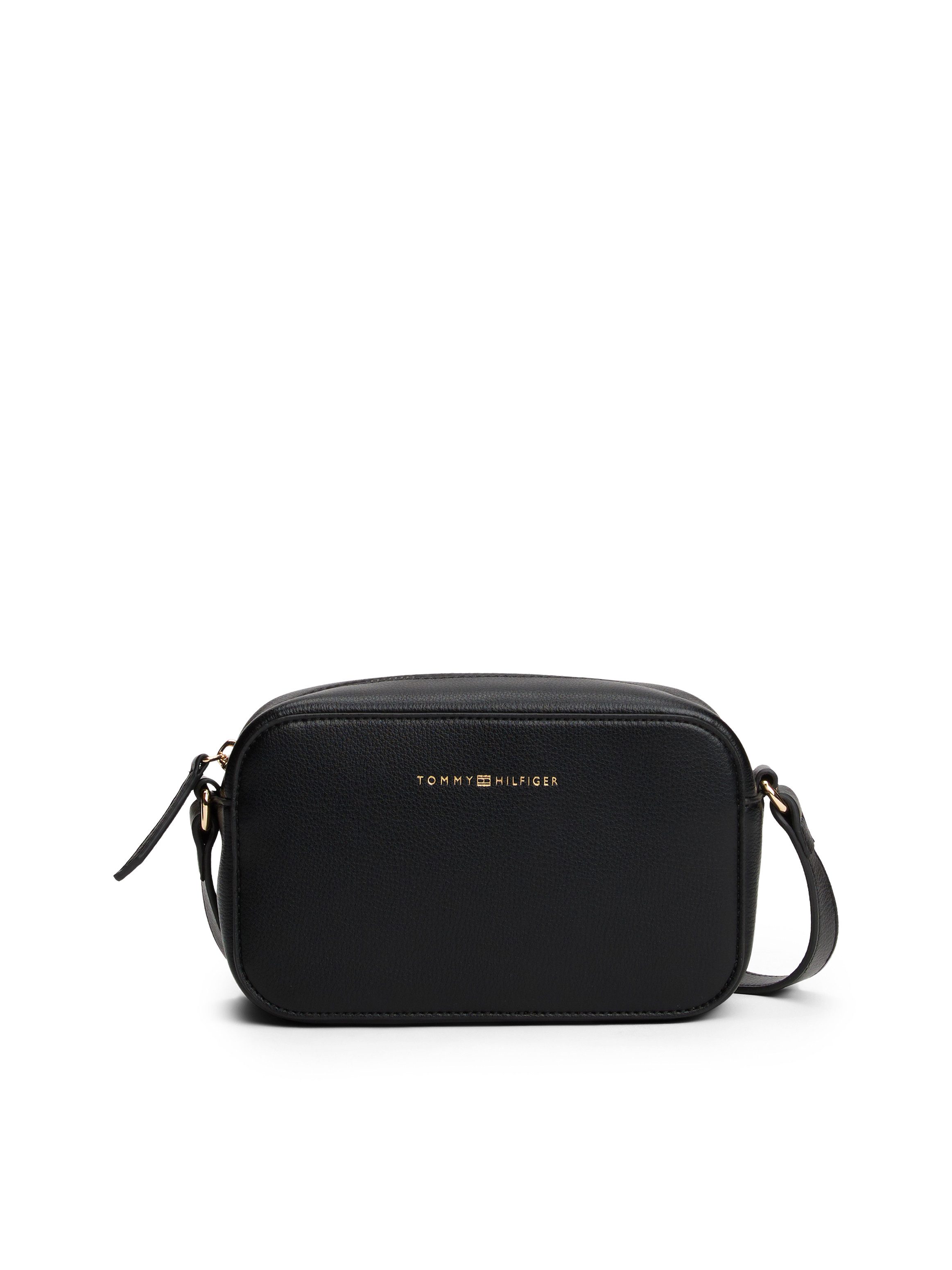 Tommy Hilfiger Umhängetasche TH LOGO CAMERA BAG, Damen Schultertasche, Minibag mit verstellbarem Umhängeriemen