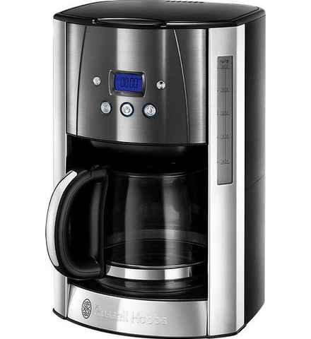 RUSSELL HOBBS Filterkaffeemaschine Luna Moonlight Grey 23241-56, 1,5l Kaffeekanne, Papierfilter 1x4, mit fingerabdruckresistenter Lackierung