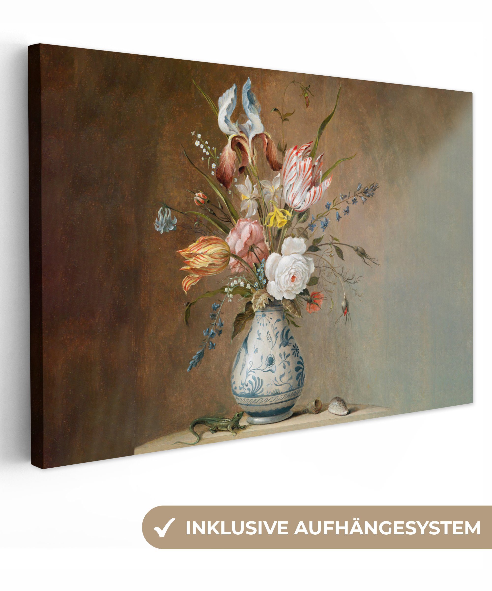 OneMillionCanvasses® Leinwandbild Alte Meister - Blumen günstig online kaufen