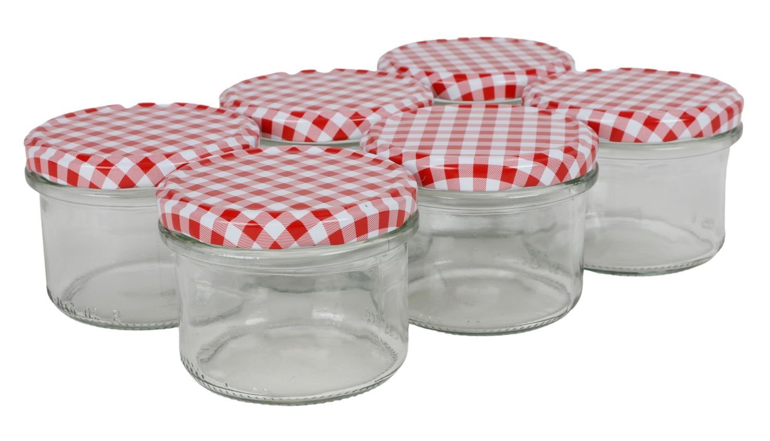Einmachglas Einmachgläser 6er-Set 235ml Marmeladengläser Vorratsglas Schraubdeckel