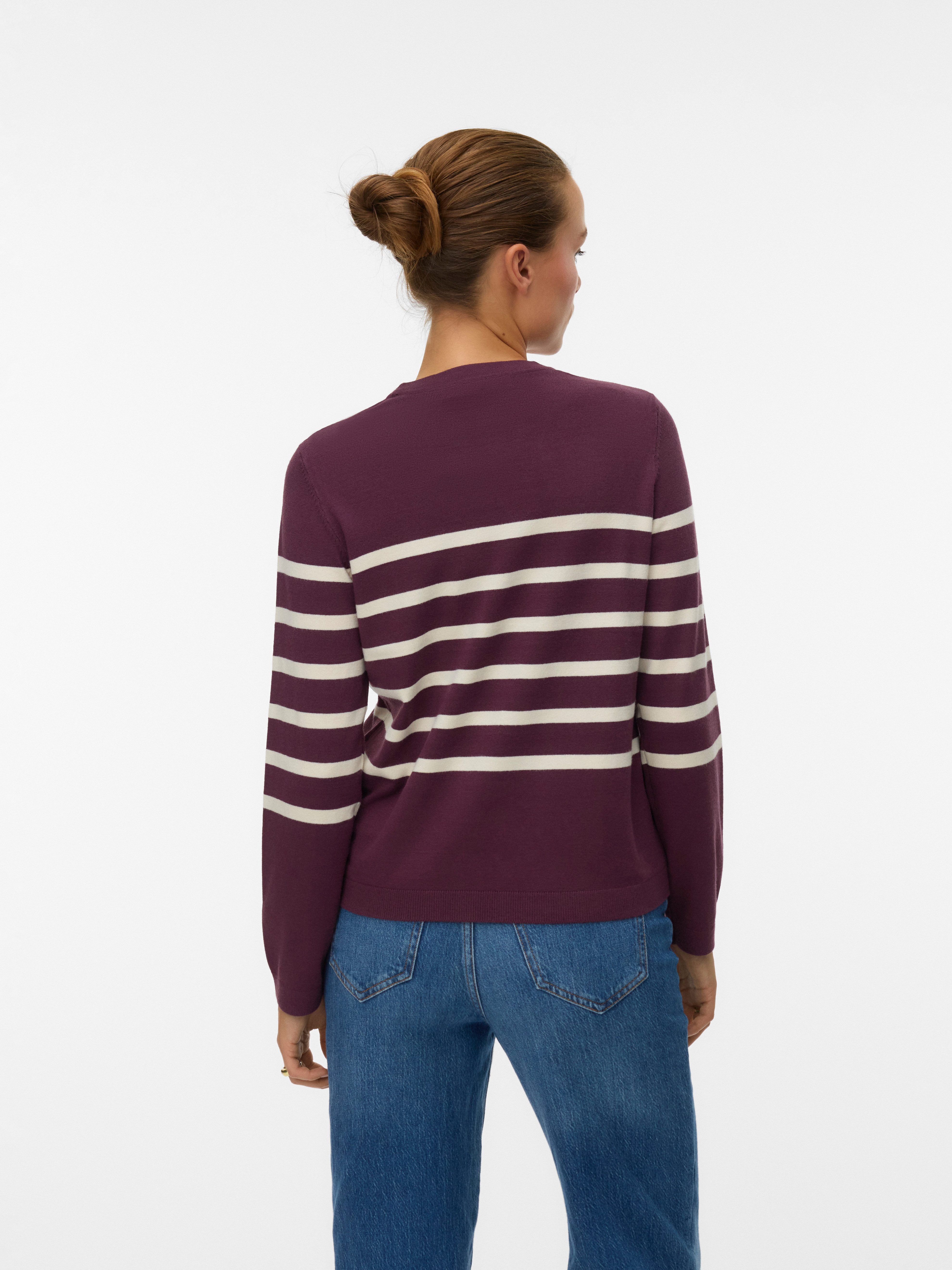 Vero Moda Rundhalspullover VMSABA PLAIN LS O-NECK PULLOVER GA NOOS günstig online kaufen