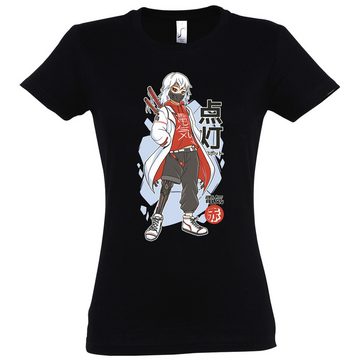Youth Designz Print-Shirt Techwear Anime Damen T-Shirt mit lustigen Logo für Damen
