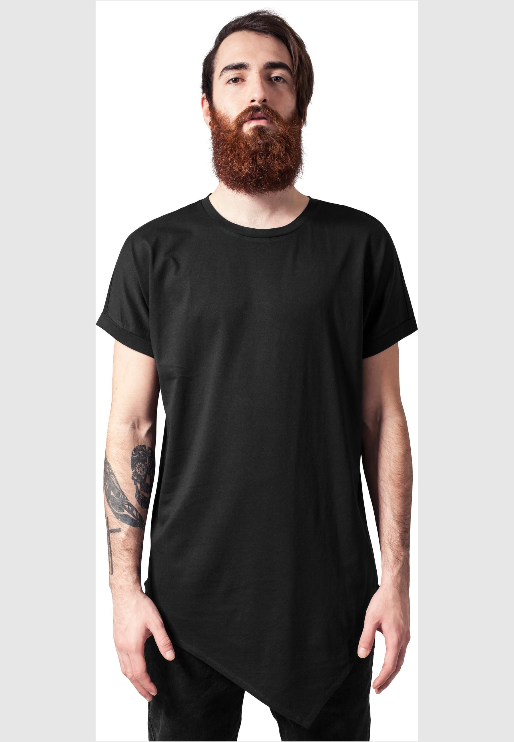 URBAN CLASSICS Langarmshirt "Urban Classics Herren Asymetric Long Tee", (1 günstig online kaufen